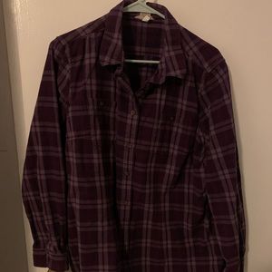 Purple plaid Flannel